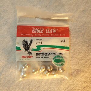 Eagle Claw REMOVABLE SPLIT SHOT 8 IN THE BAG